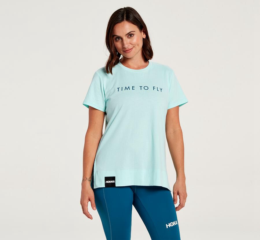 Camisa Hoka One One Mujer Azules - Brand - ERSM09785